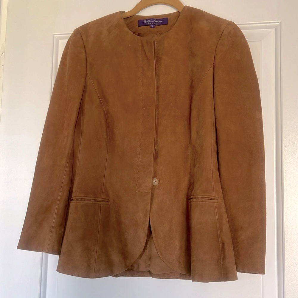 Ralph Lauren suede jacket.